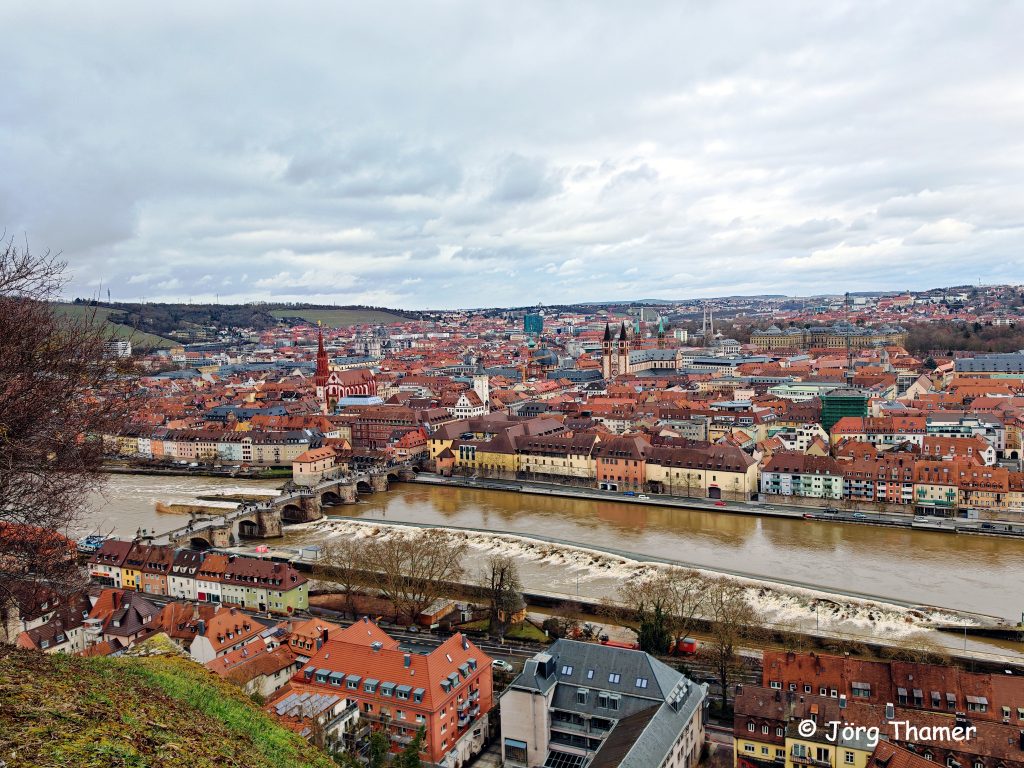 Blick auf Ulm und den Main