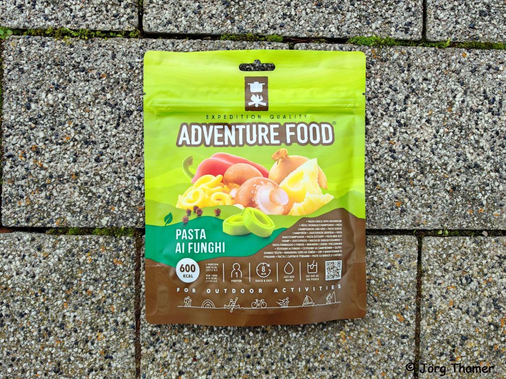 Trekking Nahrung Käse-Pilz-Nudeln