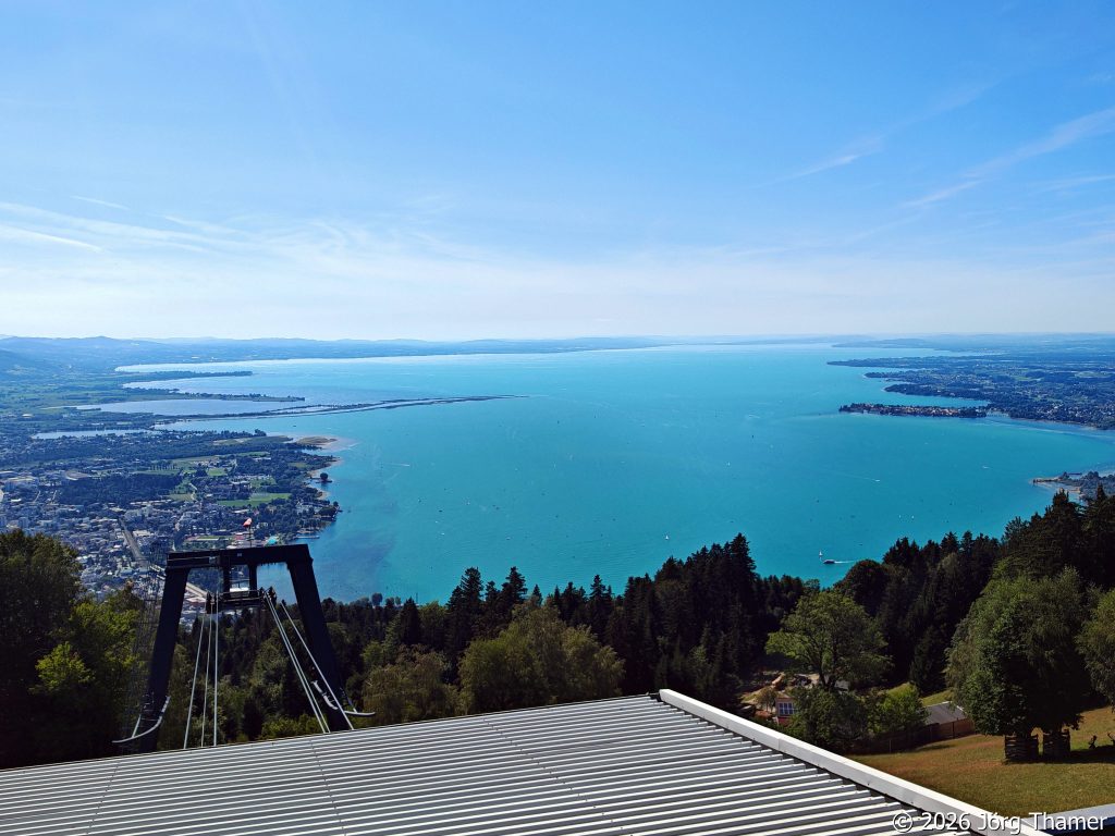 Blick auf den Bodensee vom Pfänder