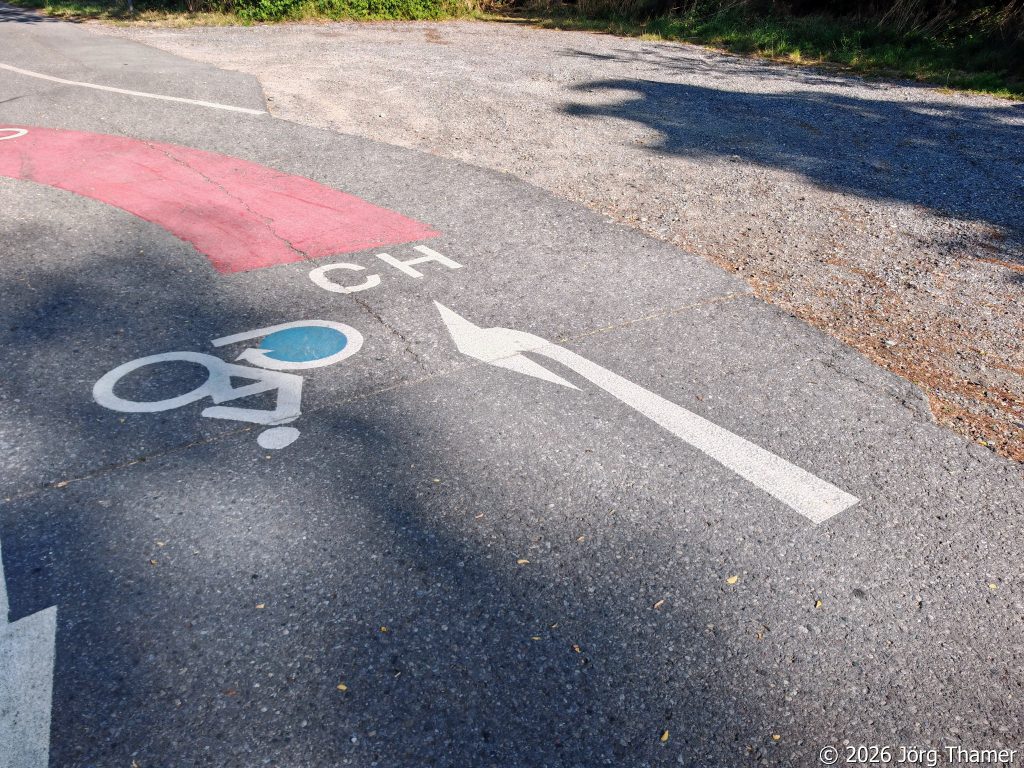 Markierung Bodenseeradweg