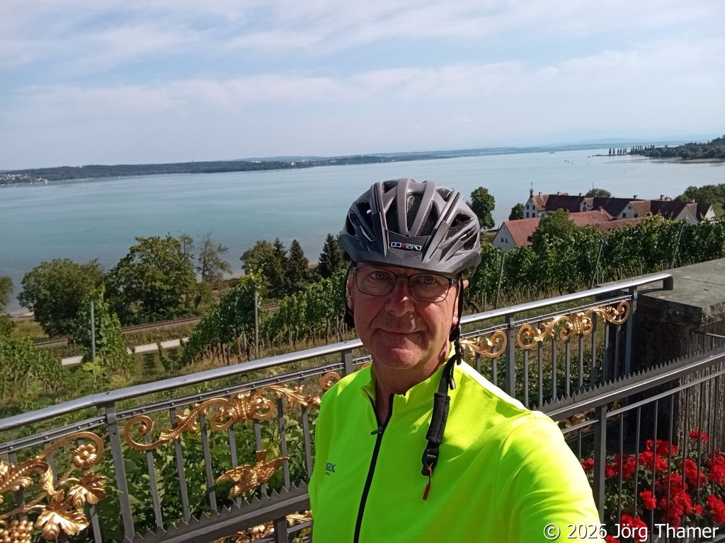 Blogger Jörg Thamer auf der Klosterterasse Biernau